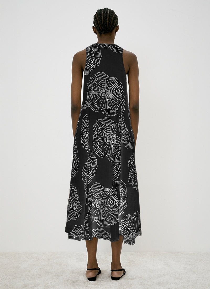 MEIMEIJ Floral Line Print Dress