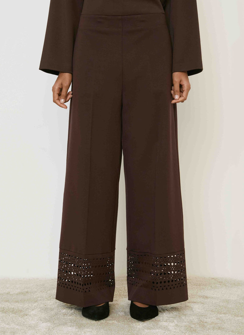 MEIMEIJ Laser Cut Hem Pant