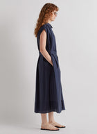 MEIMEIJ Sleeveless Belted Midi Dress