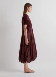 MEIMEIJ Short Sleeve Bubble Hem Midi Dress