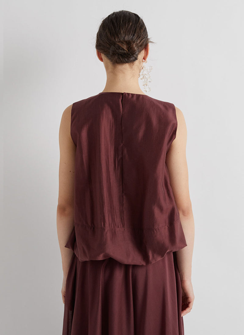 MEIMEIJ Sleeveless Bubble Top