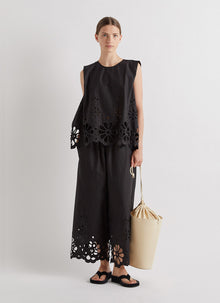 MEIMEIJ Sleeveless Eyelet Top