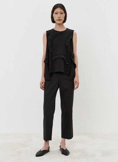 MEIMEIJ Sleeveless Ruffle Top