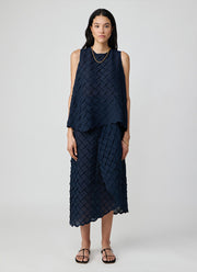 MEIMEIJ Sleeveless Textured Relaxed Top