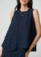 MEIMEIJ Sleeveless Textured Relaxed Top