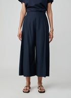 MEIMEIJ Pocket Detail Wide Leg Cropped Pants