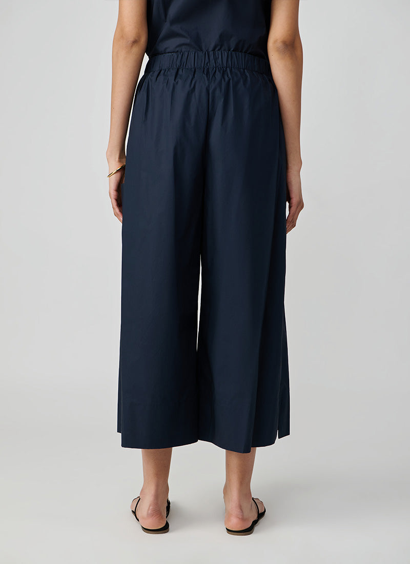 MEIMEIJ Pocket Detail Wide Leg Cropped Pants
