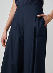 MEIMEIJ Pocket Detail Wide Leg Cropped Pants