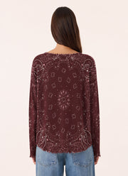 KUJTEN Mela Bandana Bico Cashmere Sweater