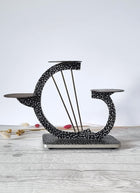 Haute Curature Brutalist Metal Cast Table Shelf, 1960s-1970s