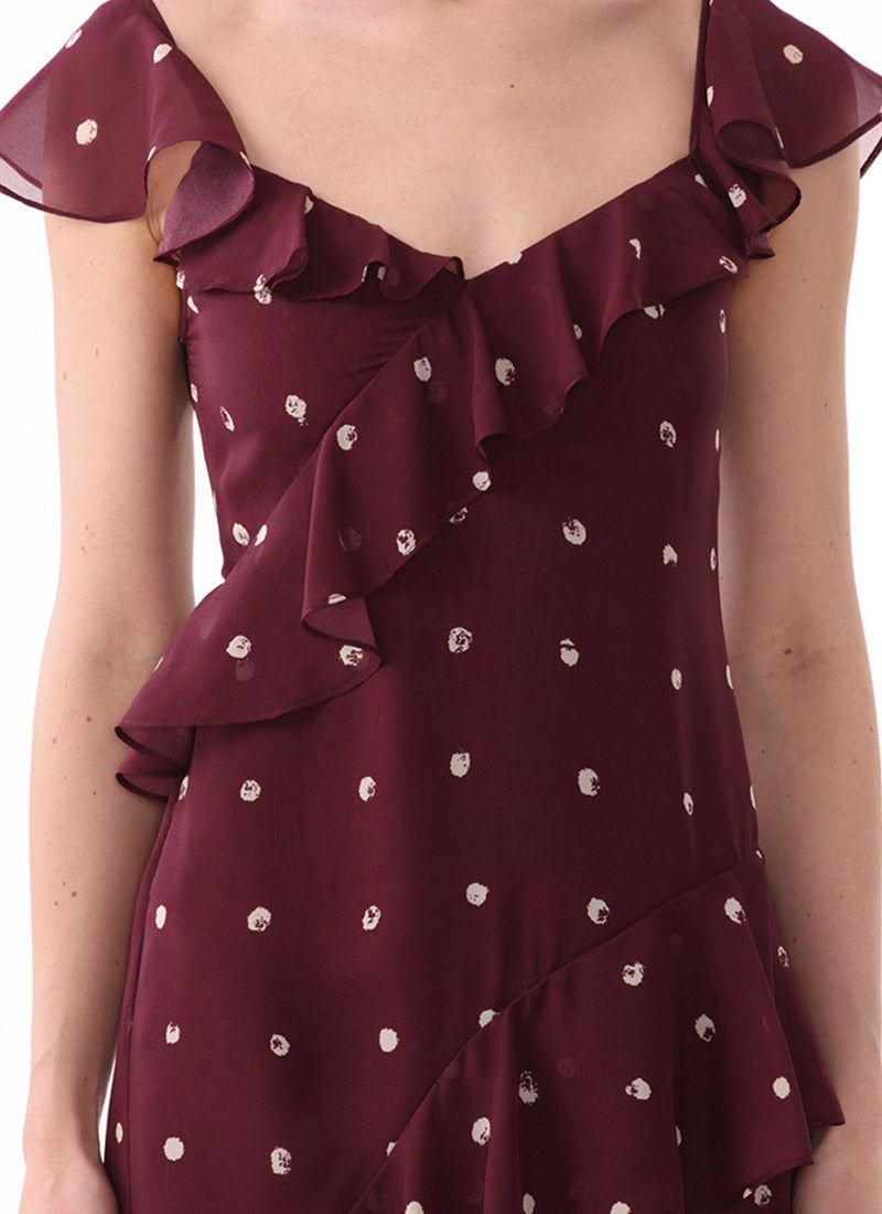 Jason Wu Flutter Sleeve Paint Dot Dress