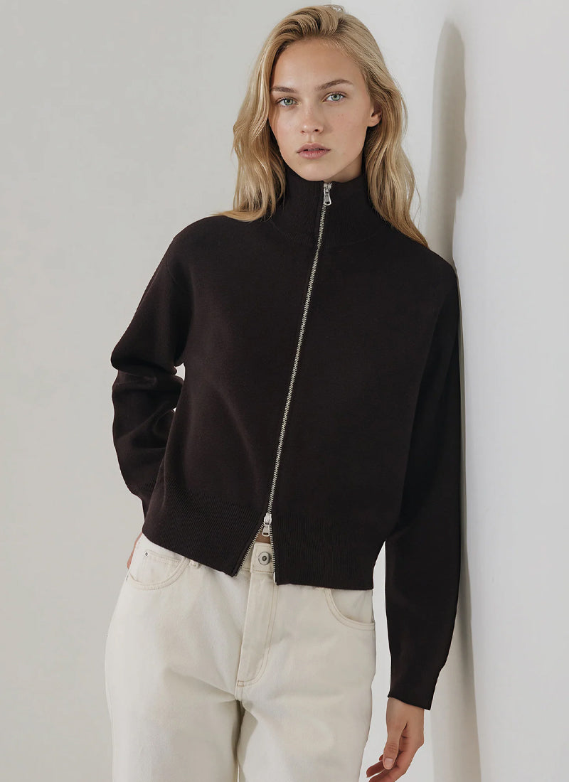 Milano Stitch Full Zip Knit