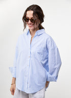  Striped Button Up Shirt by MILO'S at Andrews 