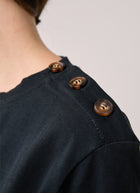  Button Shoulder Tee by MILO'S at Andrews 