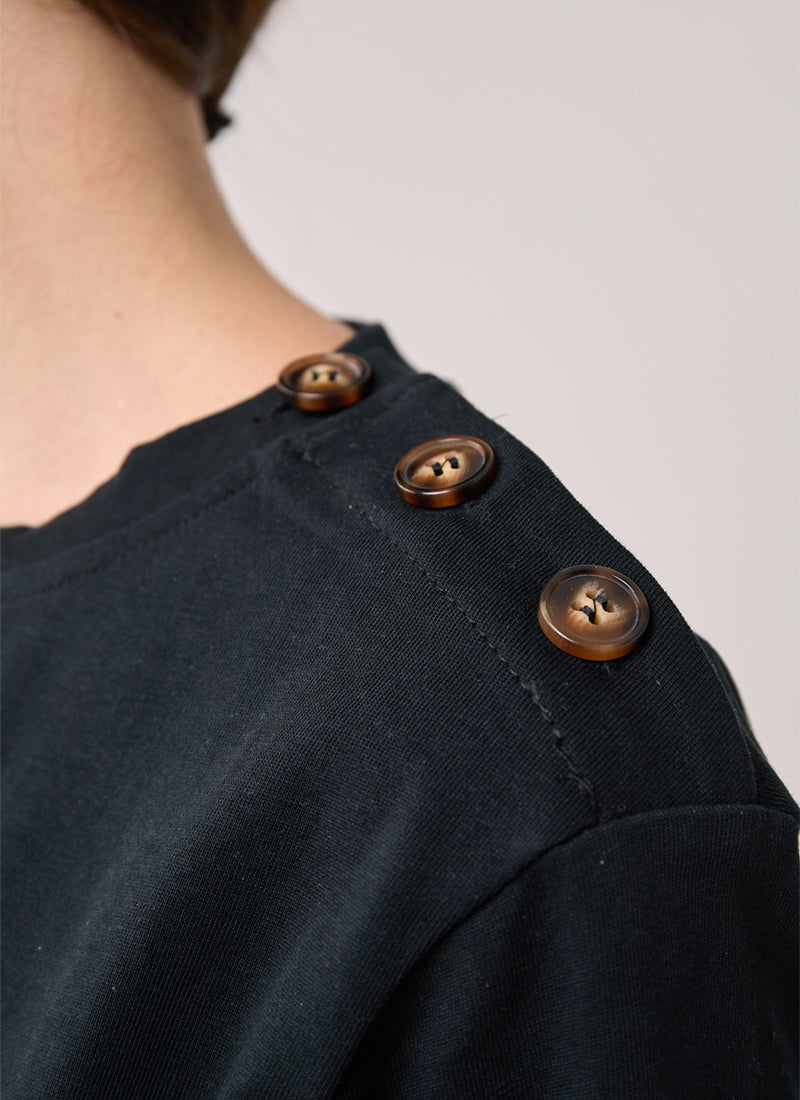  Button Shoulder Tee by MILO'S at Andrews 