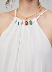 MILOS Halter Neck Maxi Dress