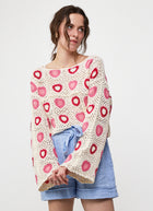 MILO'S Crochet Heart Sweater