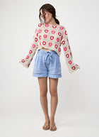 MILO'S Crochet Heart Sweater