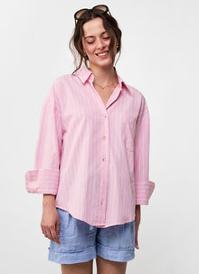  Striped Button Up Shirt by MILO'S at Andrews 
