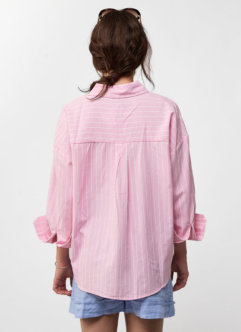  Striped Button Up Shirt by MILO'S at Andrews 