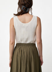 MILOS Pointelle Button Up Tank