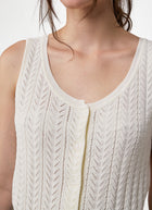  Pointelle Button Up Tank by MILO'S at Andrews 