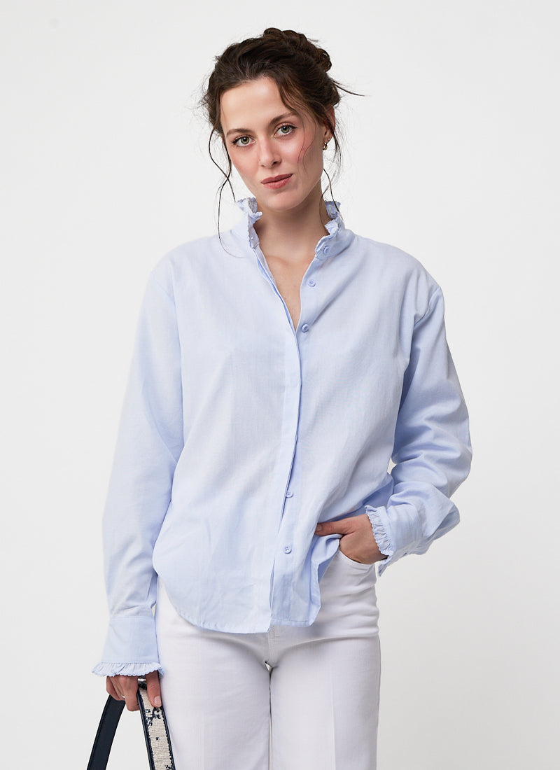  Ruffle Collar Shirt by MILO'S at Andrews 