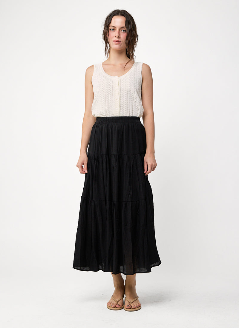  Tiered Maxi Skirt by MILO'S at Andrews 
