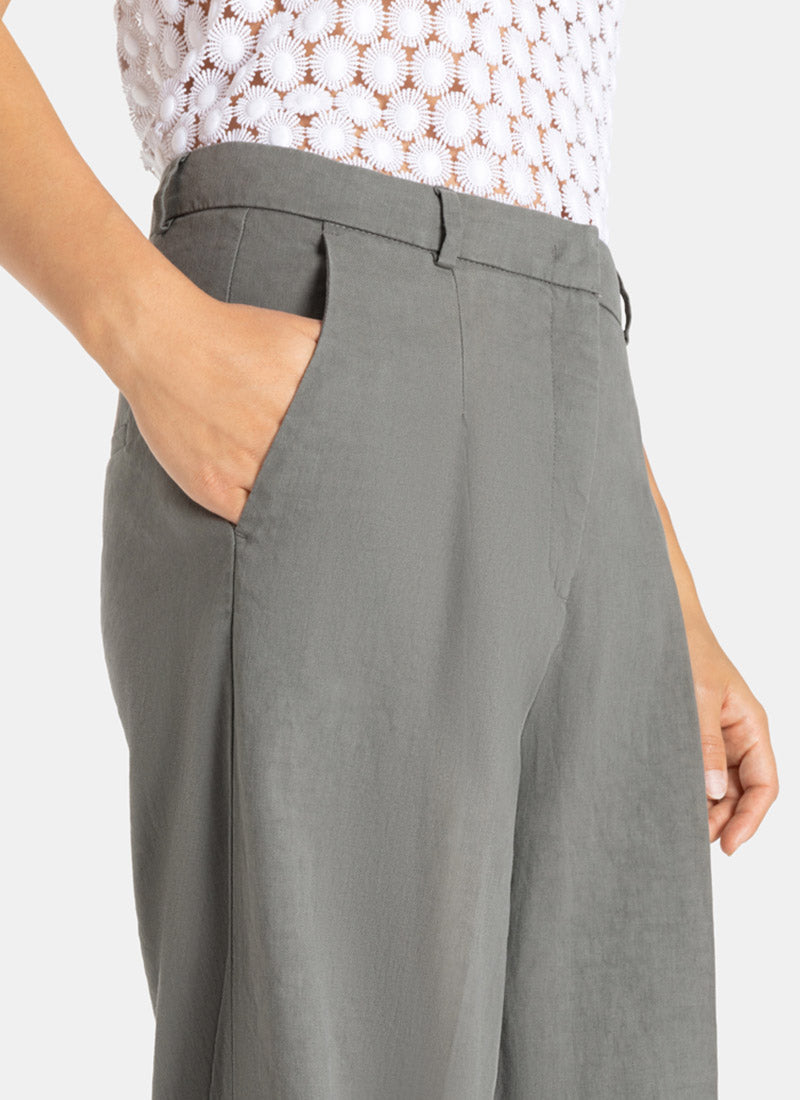 Mira Stretch-Linen Pant