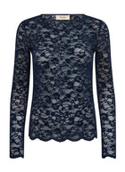 Miriel Velvet Lace Top