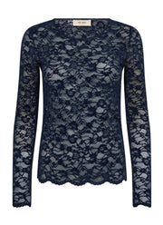 Miriel Velvet Lace Top