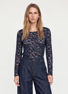 Miriel Velvet Lace Top