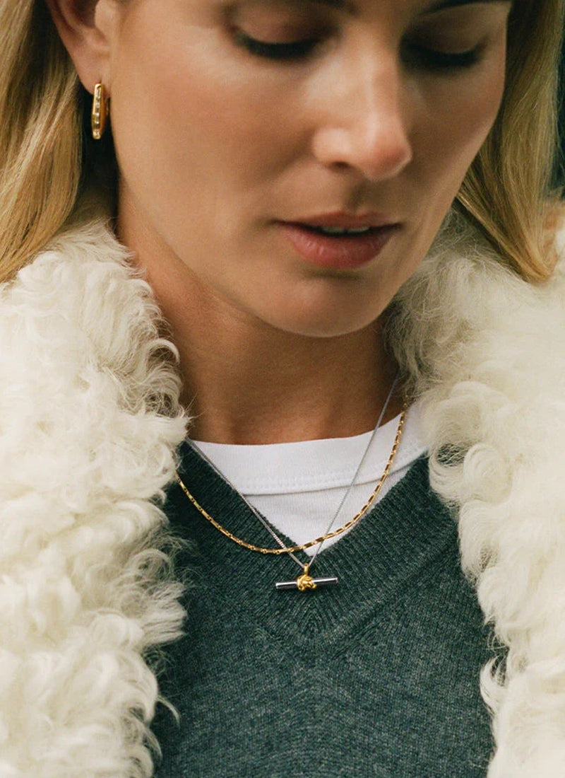 Missoma Lucy Williams T-bar Knot Pendant Necklace