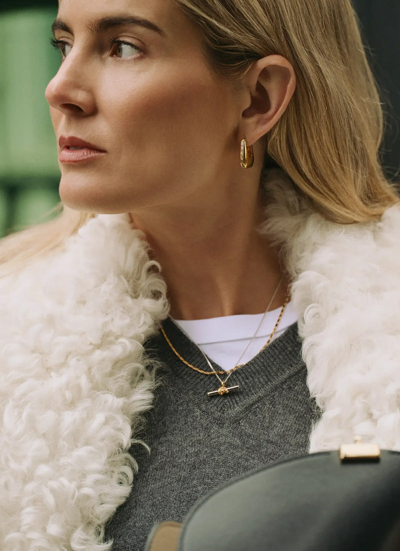 Missoma Lucy Williams T-bar Knot Pendant Necklace