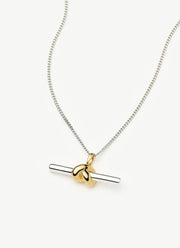 Missoma Lucy Williams T-bar Knot Pendant Necklace
