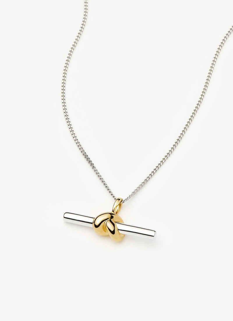 Missoma Lucy Williams T-bar Knot Pendant Necklace
