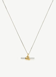 Missoma Lucy Williams T-bar Knot Pendant Necklace
