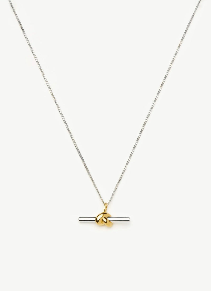 Missoma Lucy Williams T-bar Knot Pendant Necklace