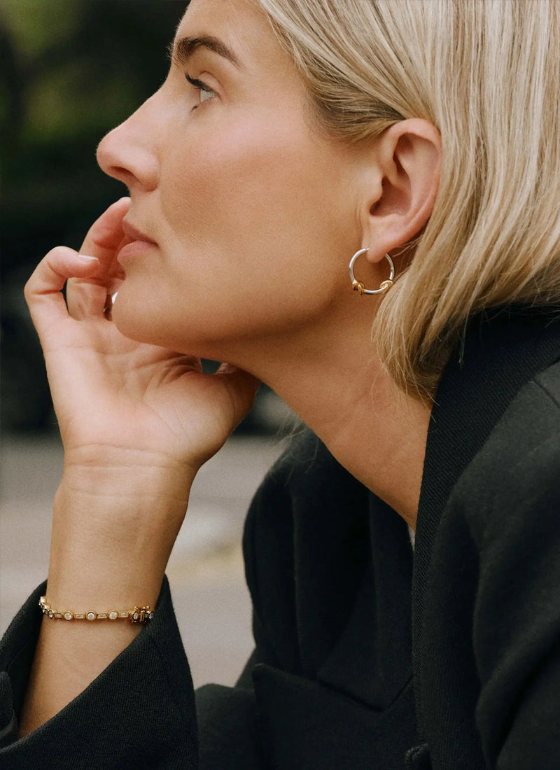  Lucy Williams Knot Small Hoop Earrings by MISSOMA at Andrews 