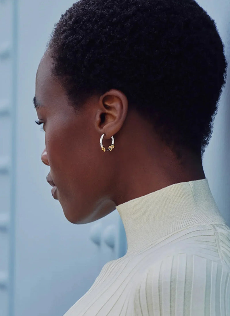  Lucy Williams Knot Small Hoop Earrings by MISSOMA at Andrews 