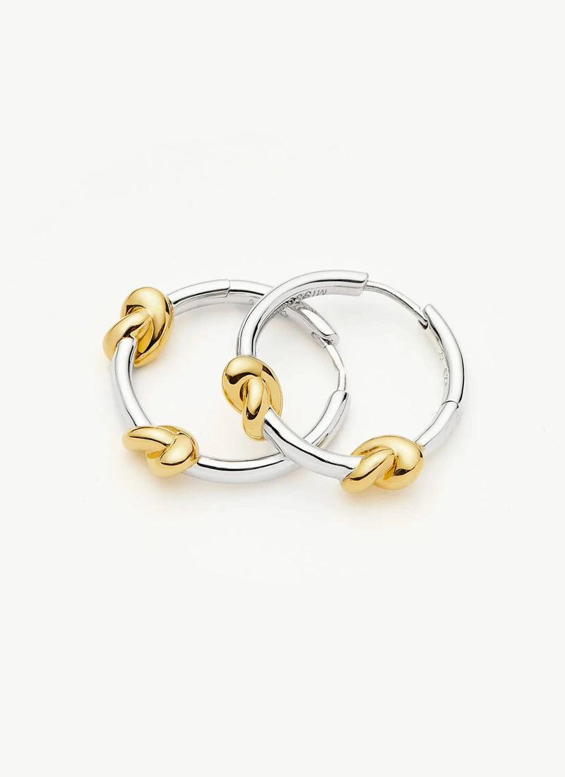  Lucy Williams Knot Small Hoop Earrings by MISSOMA at Andrews 