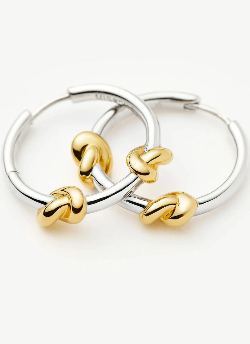  Lucy Williams Knot Small Hoop Earrings by MISSOMA at Andrews 