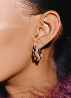Molten Snow Double Medium Hoop Earrings by MISSOMA at Andrews