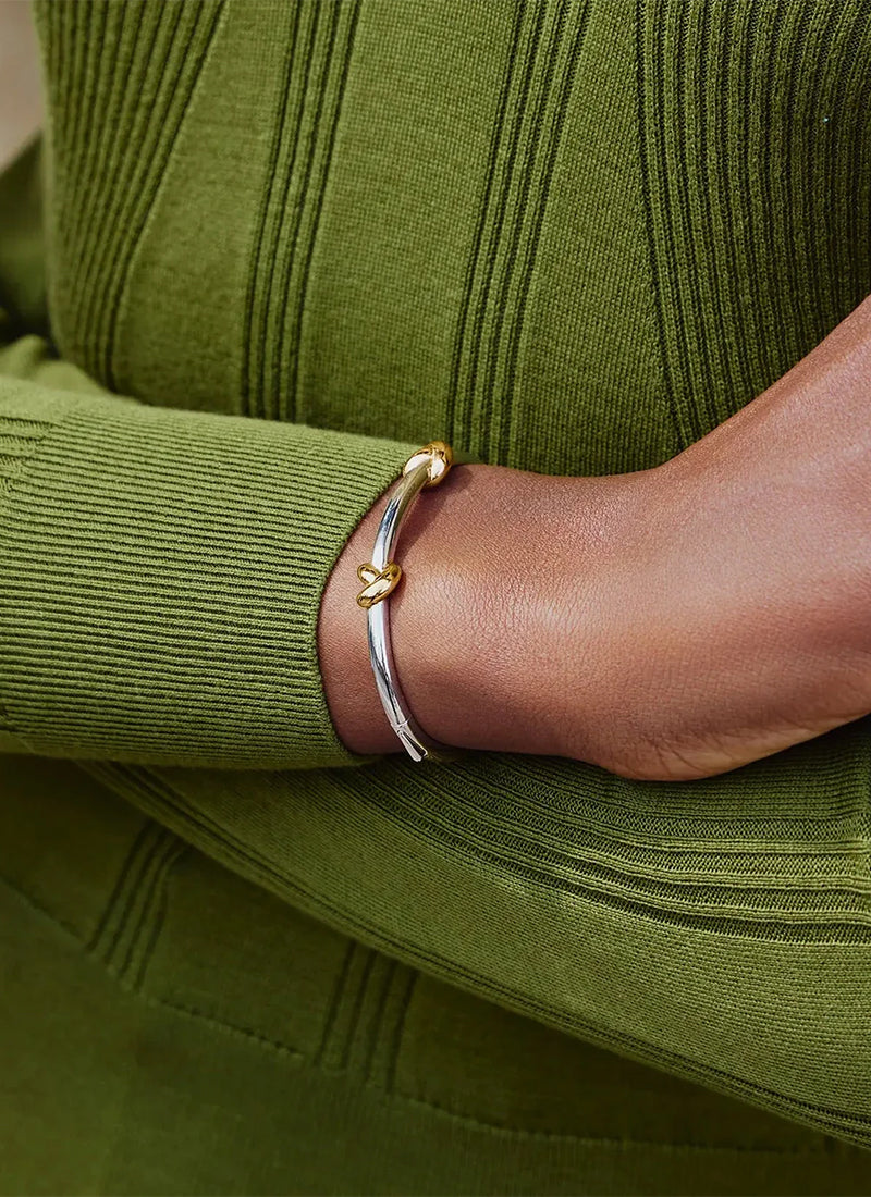 Missoma Lucy Williams Knot Hinged Bangle