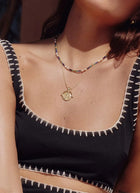 Lucy Williams Medium Engrave Roman Arc Coin Necklace