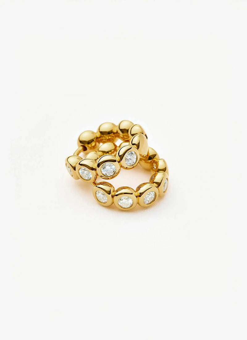 Tennis Small Hoop Earrings by Missoma