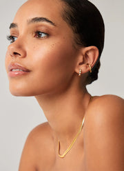 Tennis Small Hoop Earrings by Missoma