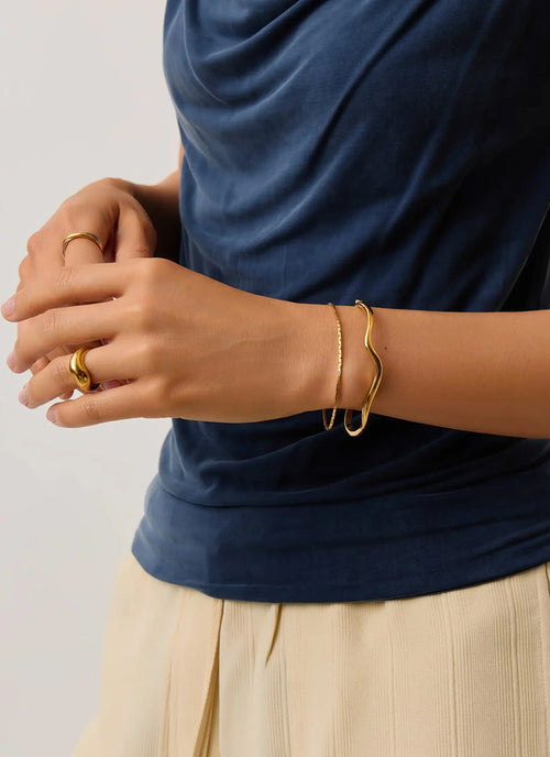  Molten Classic Hinged Bangle by MISSOMA at Andrews 