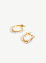 Missoma Pave Claw Huggie Earrings