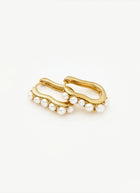 Missoma Pearl Wave Smallhoop Earrings